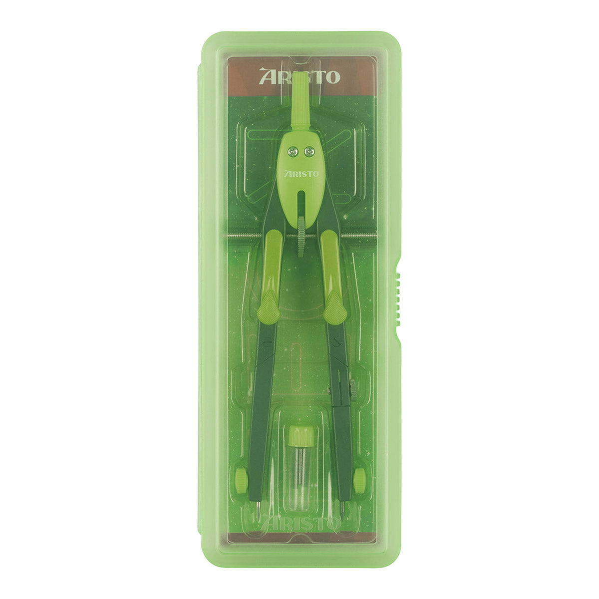 Aristo-BTS-Schnellverstell-Zirkel-Schule-NEON-gruen-AR552742-20-ovp-lafueliki