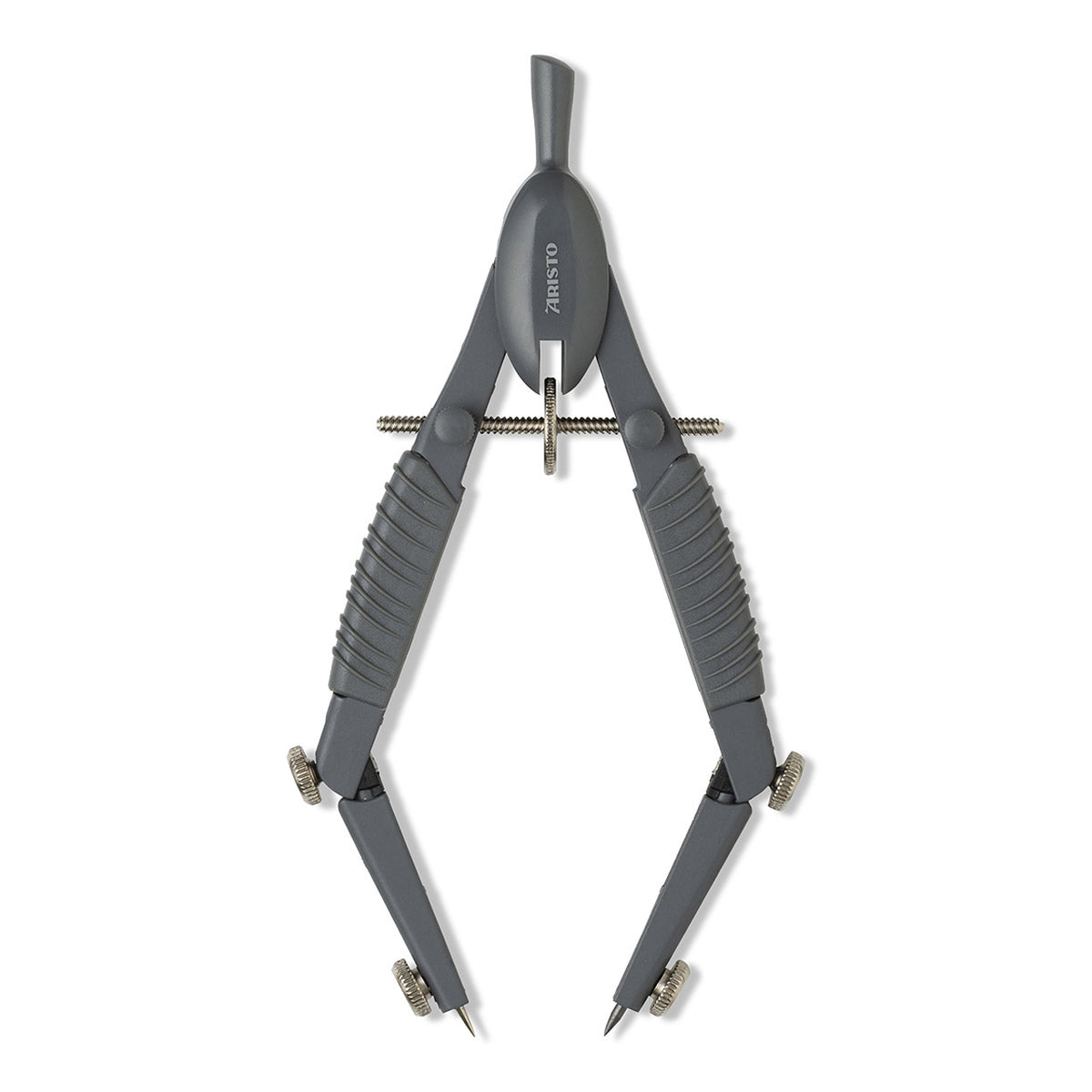 Aristo-TopLine-Schulzirkel-Linkshaender-Rechtshaender-grau-ar55816-gewinkelt-lafueliki