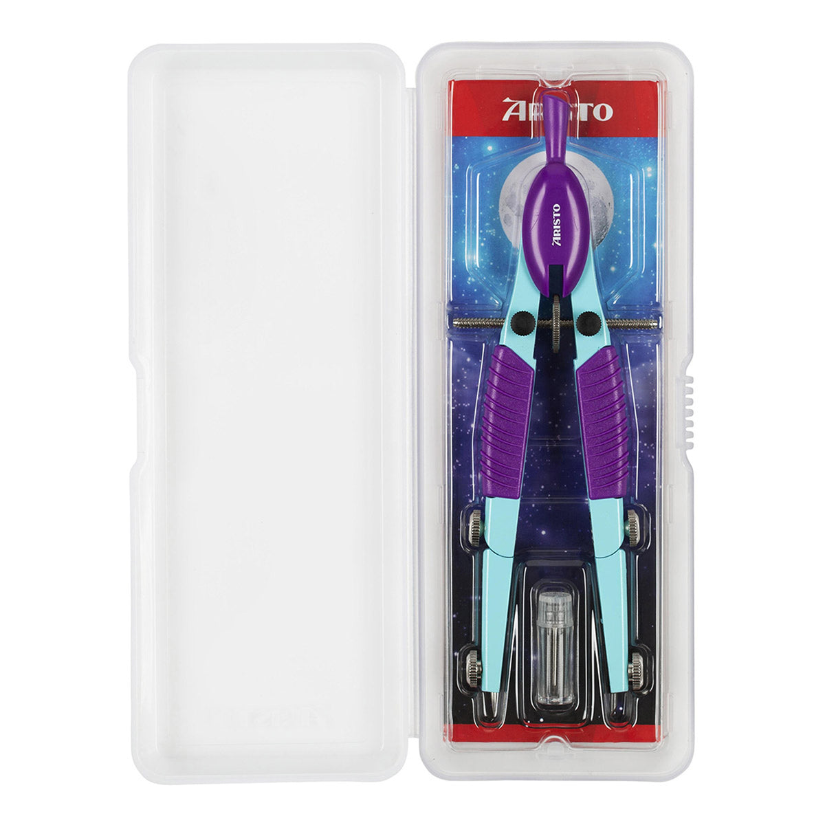 Aristo-TopLine-Schulzirkel-Linkshaender-Rechtshaender-hellblau-lila-ar5577619-ovp-offen-lafueliki