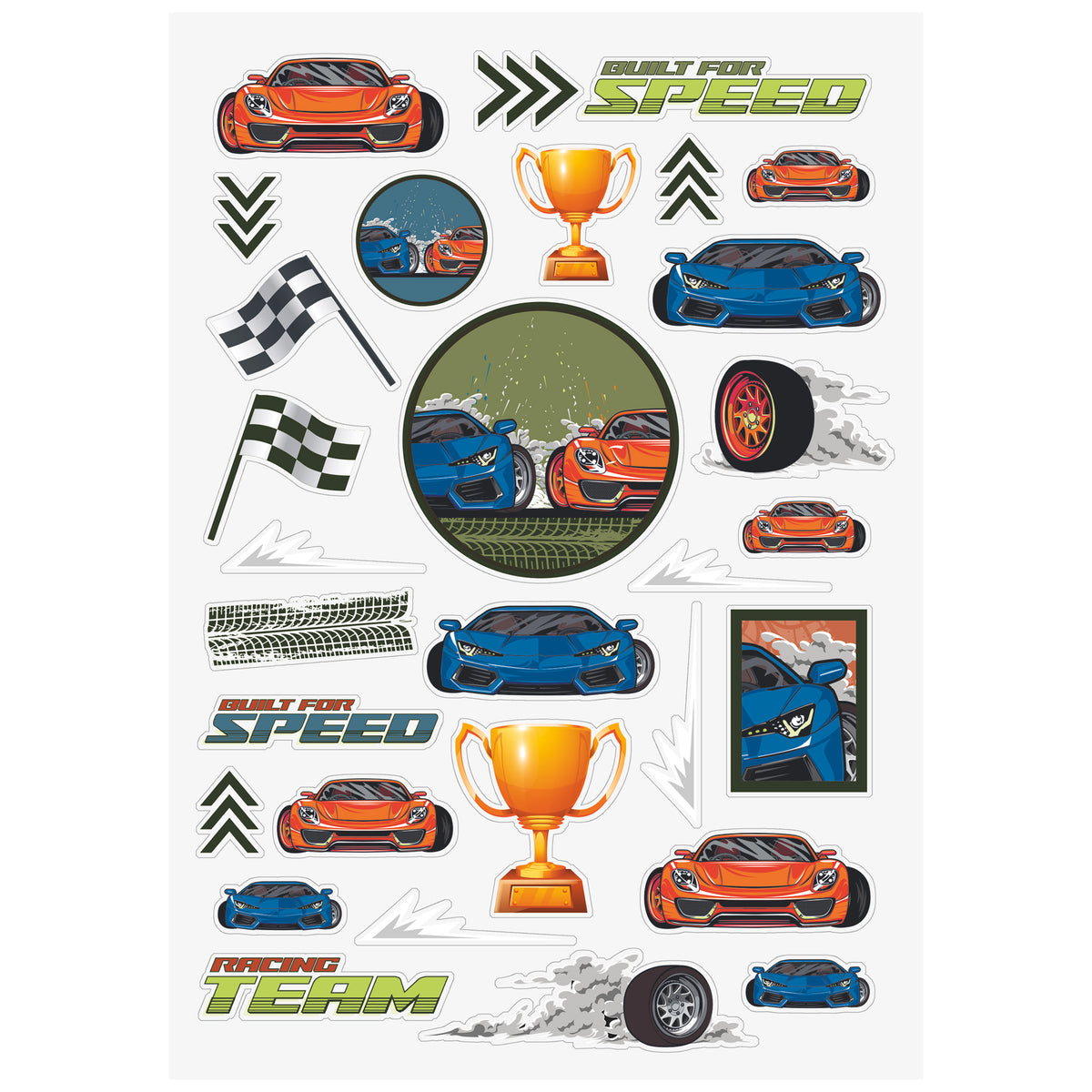 BRUNNEN Hausaufgabenheft A5 · Fast Wheels · Auto