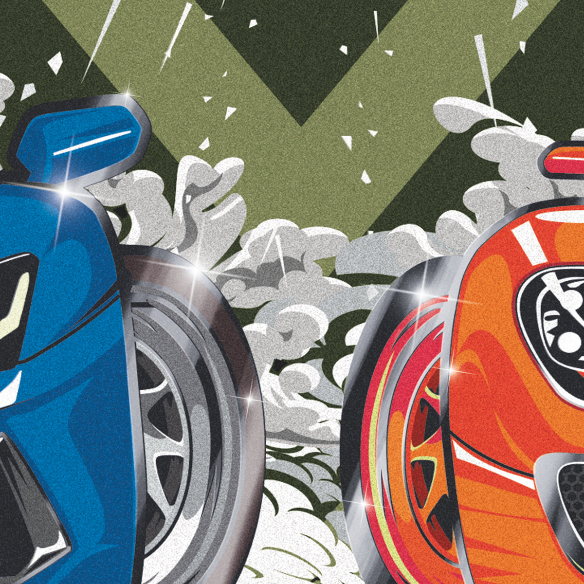 BRUNNEN Heftbox A4 · Fast Wheels · Auto · Grün