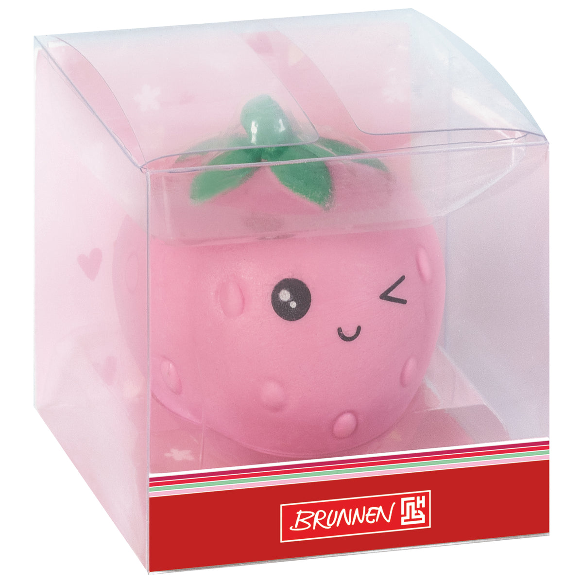 BRUNNEN Radiergummi · Fruity Love · Erdbeere · Rosa