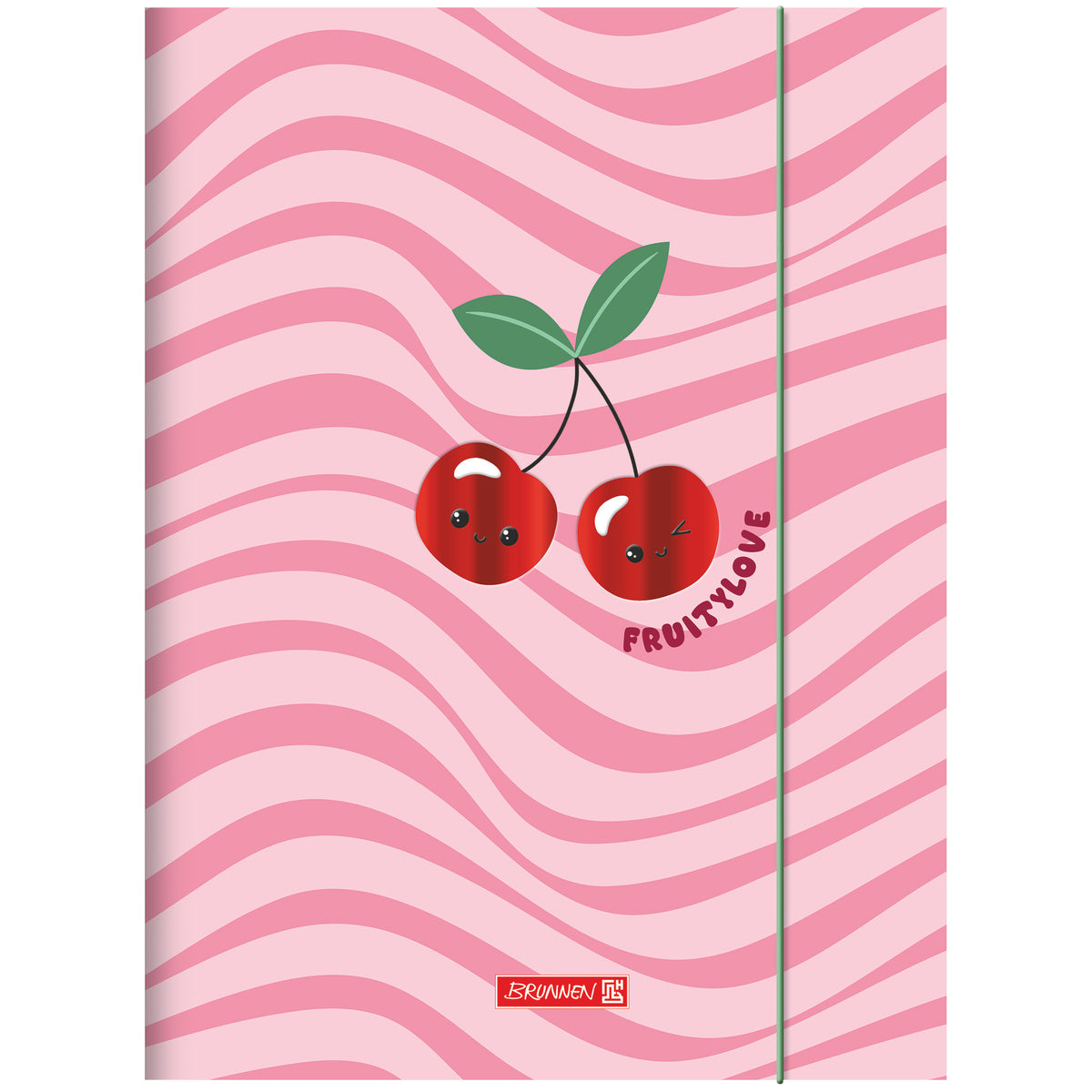 BRUNNEN Sammelmappe A3 · Fruity Love · Rosa-Rot