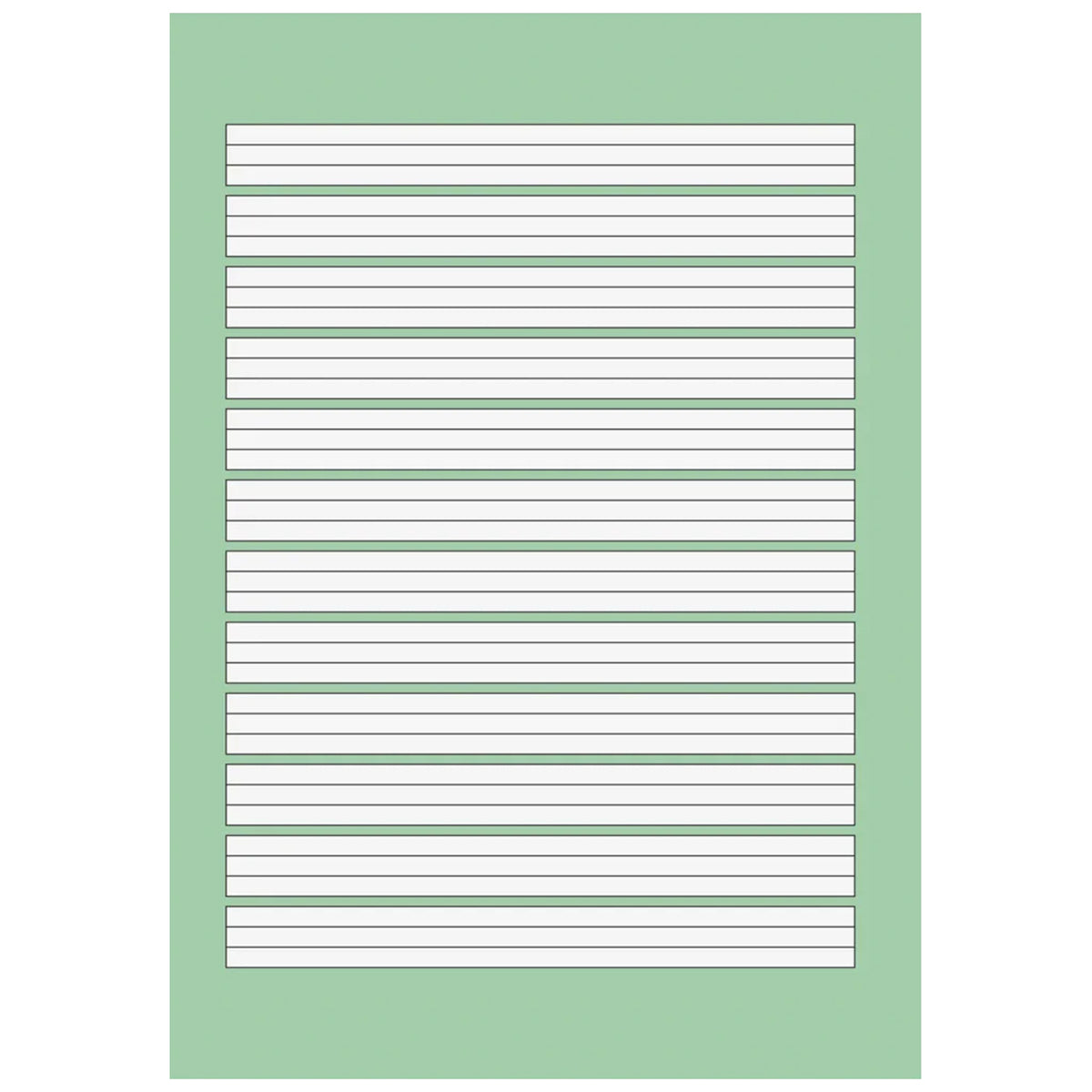 BRUNNEN Schulblock A5 · Kontrast-Lineatur 2 · farbig hinterlegt · 2. Klasse