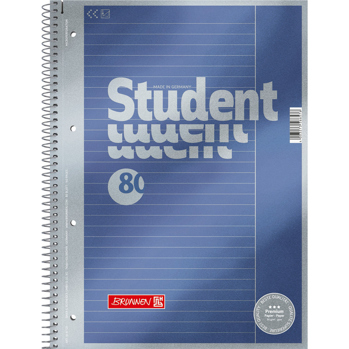 Brunnen-Collegeblock-A4-Premium-Lineatur-25-liniert-mit-Rand-Rechtshaender-1067125-lafueliki