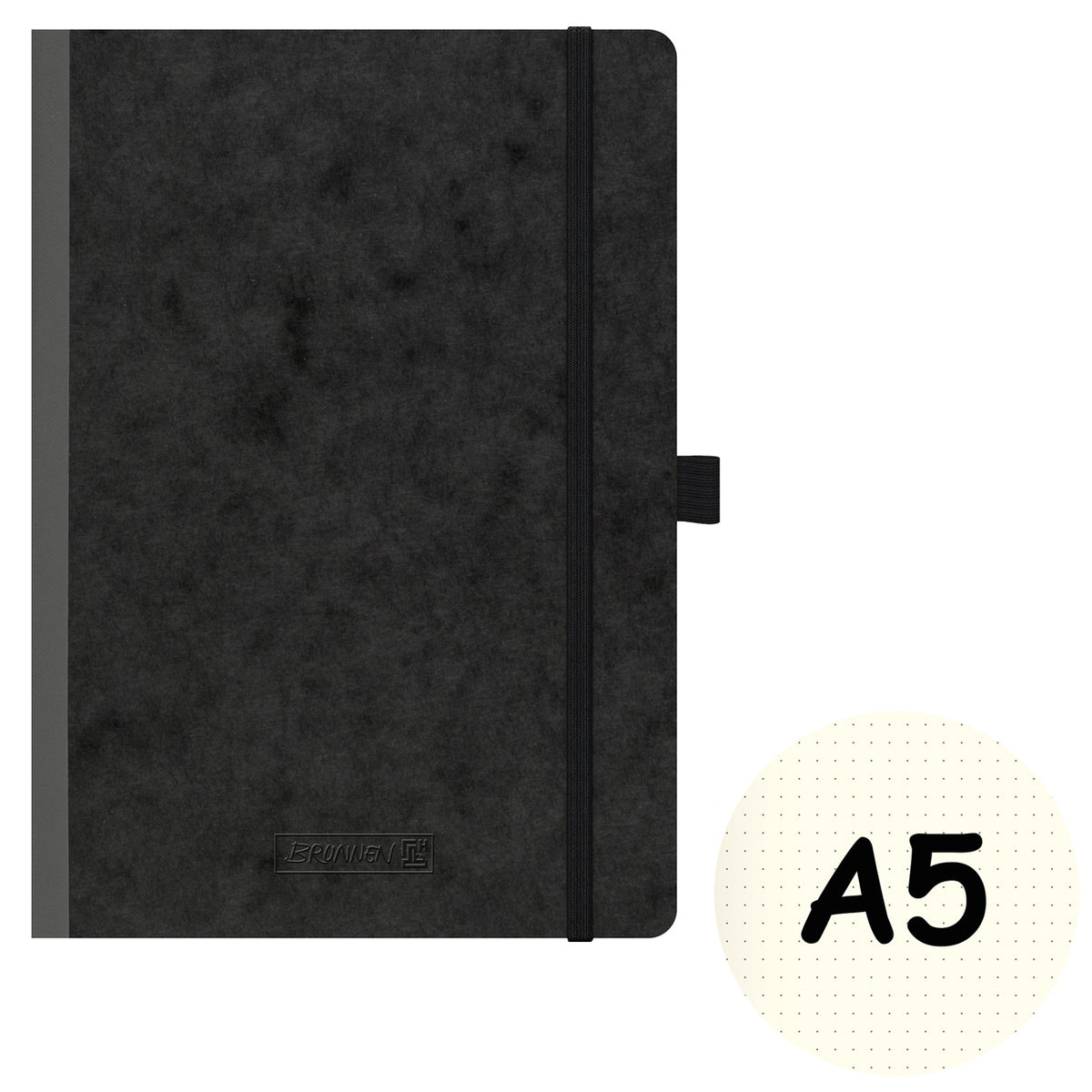 Brunnen-Kladde-FACT-plus-A5-schwarz-Gummizug-dotted-104356390-kaufen-lafueliki