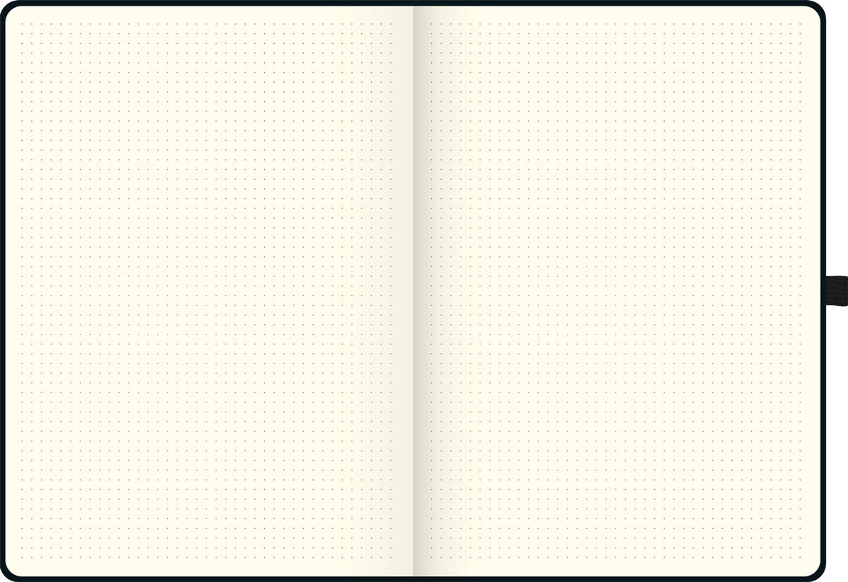 Brunnen-Notizbuch-A4-Kompagnon-dotted-schwarz-lineatur-105553892-lafueliki