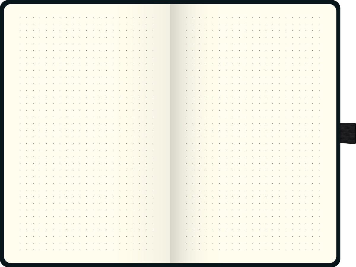 Brunnen-Notizbuch-A5-Kompagnon-dotted-schwarz-lineatur-105522605-lafueliki