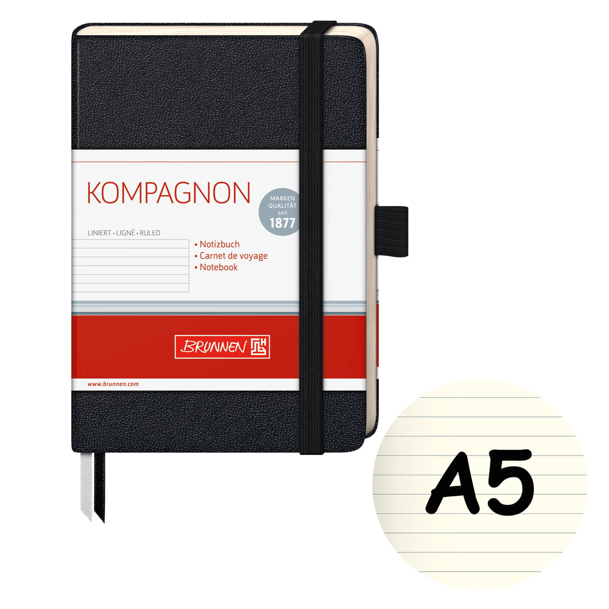 Brunnen-Notizbuch-A5-Kompagnon-liniert-schwarz-kaufen-105522805-lafueliki