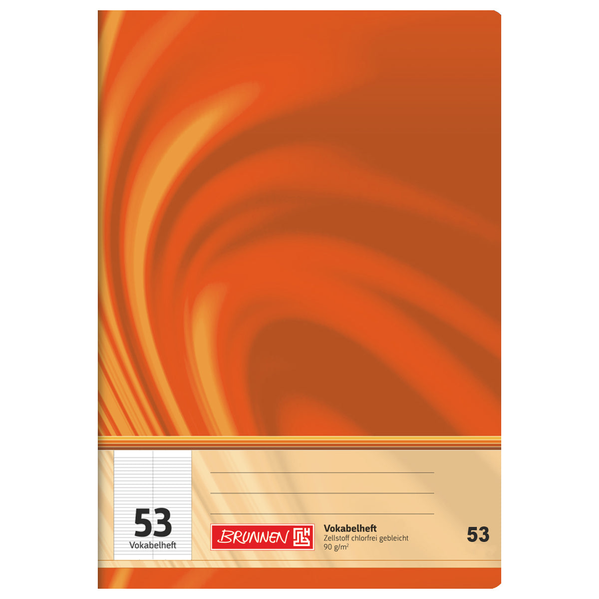 Brunnen-Vokabelheft-A5-53-2-spalten-orange-kaufen-lafueliki