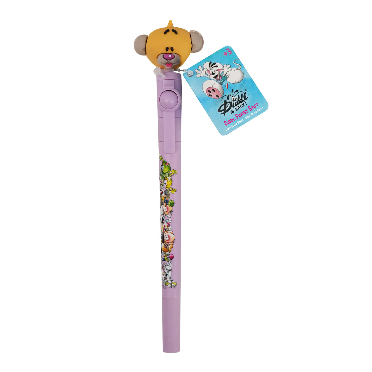 Diddl Fidget-Stift · mit drehbarem Topper