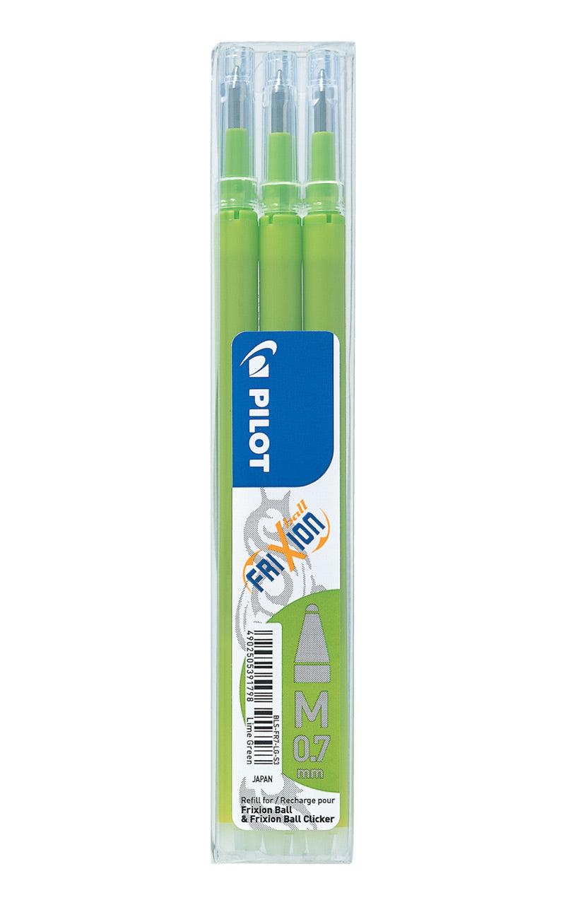 Frixion-Ball-Tintenroller-Ersatzmine-3er-Set-hellgruen-4902505391798-lafueliki