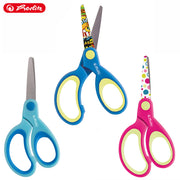 Herlitz-Bastelschere-Rechtshander-Design-rund-13cm-10897171-pink_gelb-blau_hellbau-blau-gruen-4008110336282-10897163-Schere-lafueliki
