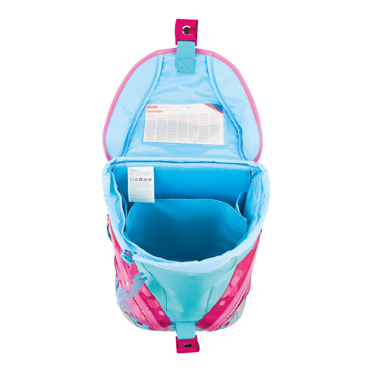 Herlitz-Schulranzen-SoftLight-Plus-pink-bubbles-400811344539-offen-Innenansicht-lafueliki