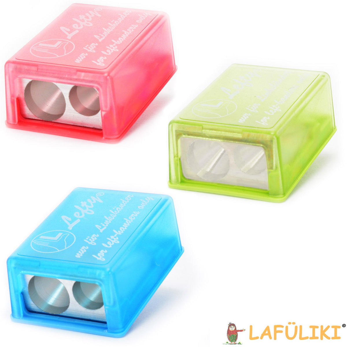 Linkshänder Spitzer 2in1 für das Etui