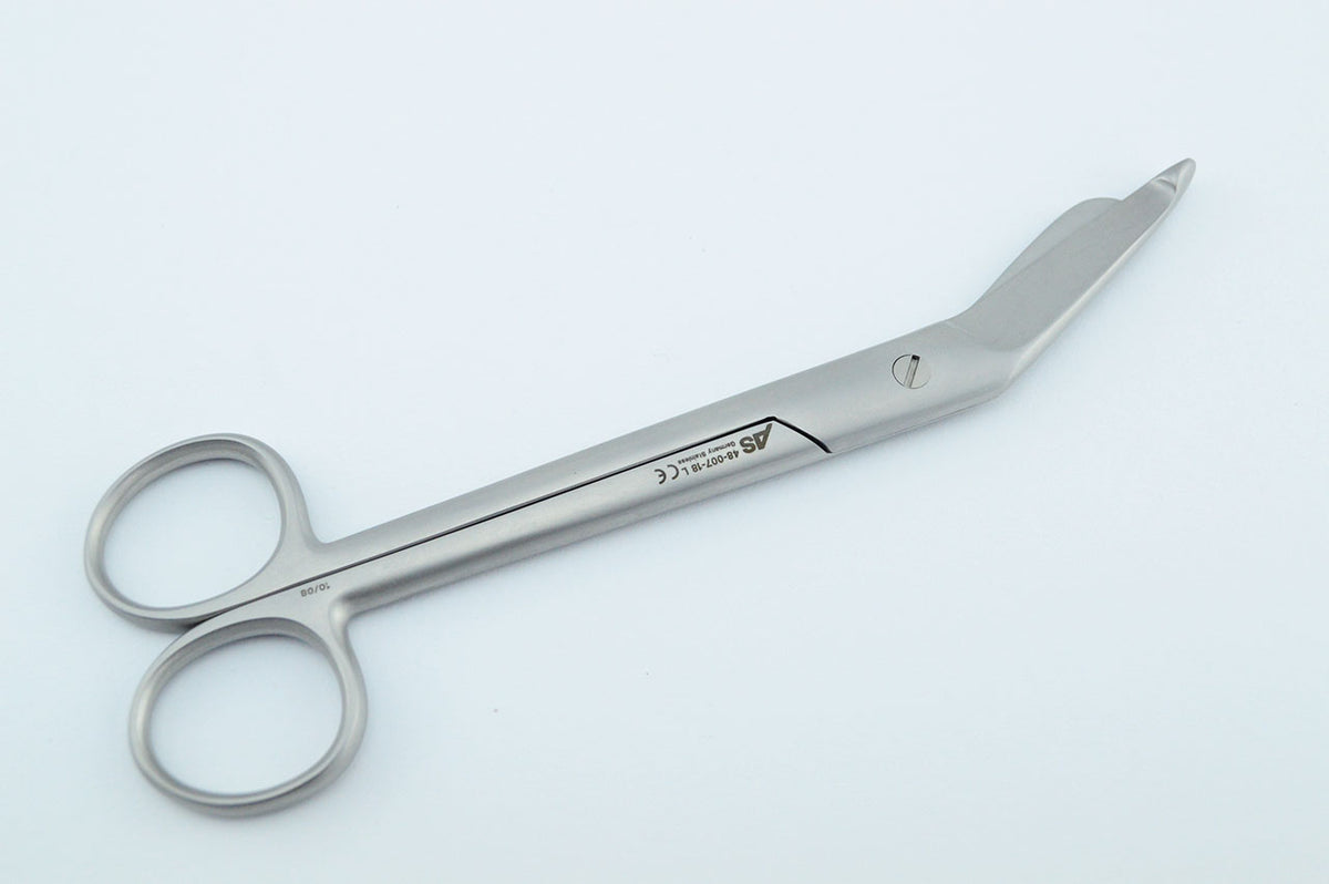 Linkshaender-Lister-Verbandsschere-18-cm-Gipsschere-Linkshaender-Krankenhausschere-ersthelferschere