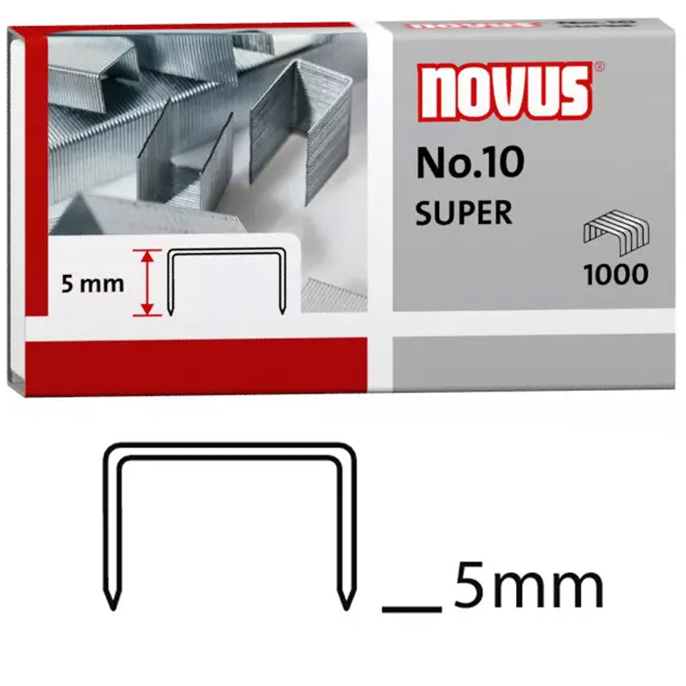 NOVUS Heftklammern No.10 SUPER · 5 mm · 1.000 Stück