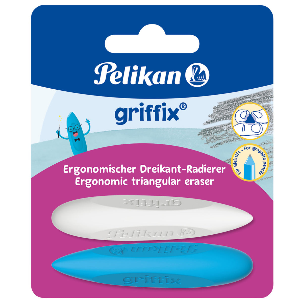Pelikan-Griffix-Dreikant-Radierer-radiergummi-2er-Set-blau-weiss-605311-online-kaufen-lafueliki