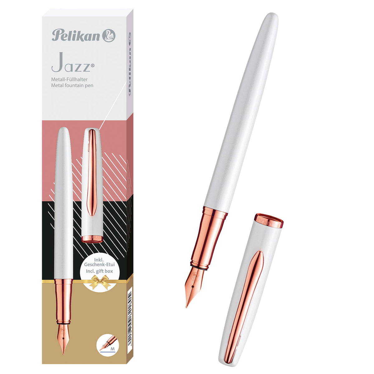 Pelikan-Jazz-Noble-Elegance-rose-pearl-weiss-fueller-Fuellhalter-online-kaufen-lafueliki