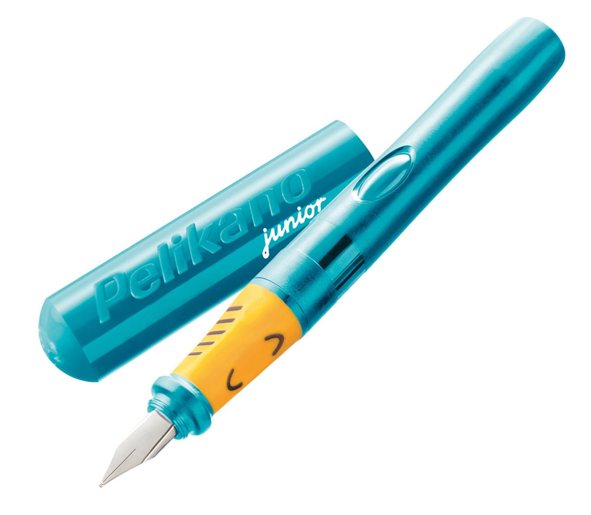 Pelikan-Schulfueller-Pelikano-Junior-fuer-Rechtshaender-tuerkis