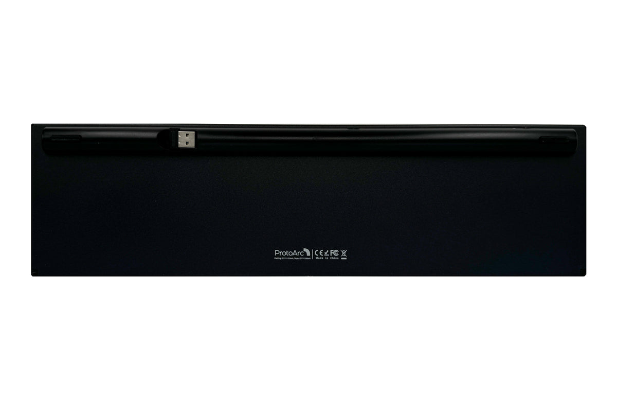 ProtoArc-Linkshaender-Tastatur-XK21-DE-kabellose-Bluetooth-USB-schwarz-QWERTZ-Deutsch-rueckseite-lafueliki-8