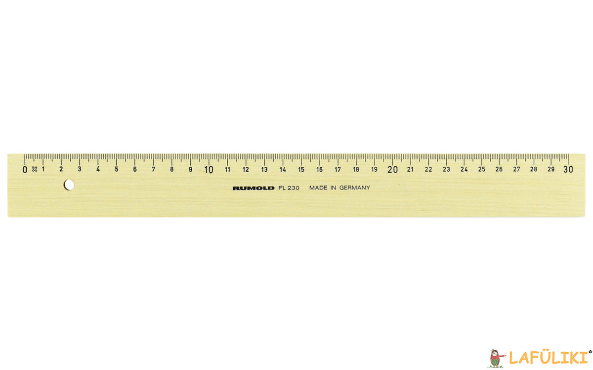 RUMOLD-Holzlineal-30cm-FL230-schullineal-aus-Holz-1776-tuschkanten-lafueliki