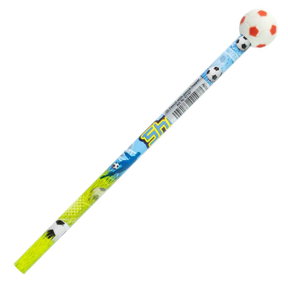 STYLEX Bleistift mit Stiftbeschwerer Radiergummi · Fußball