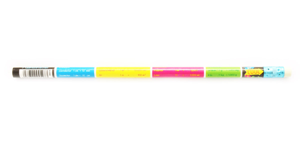 Schlaumeier-masseinheiten-Spicker-Bleistift