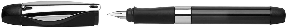 Schneider-Id-Fueller-fuer-Linkshaender-Schulfueller-chrom