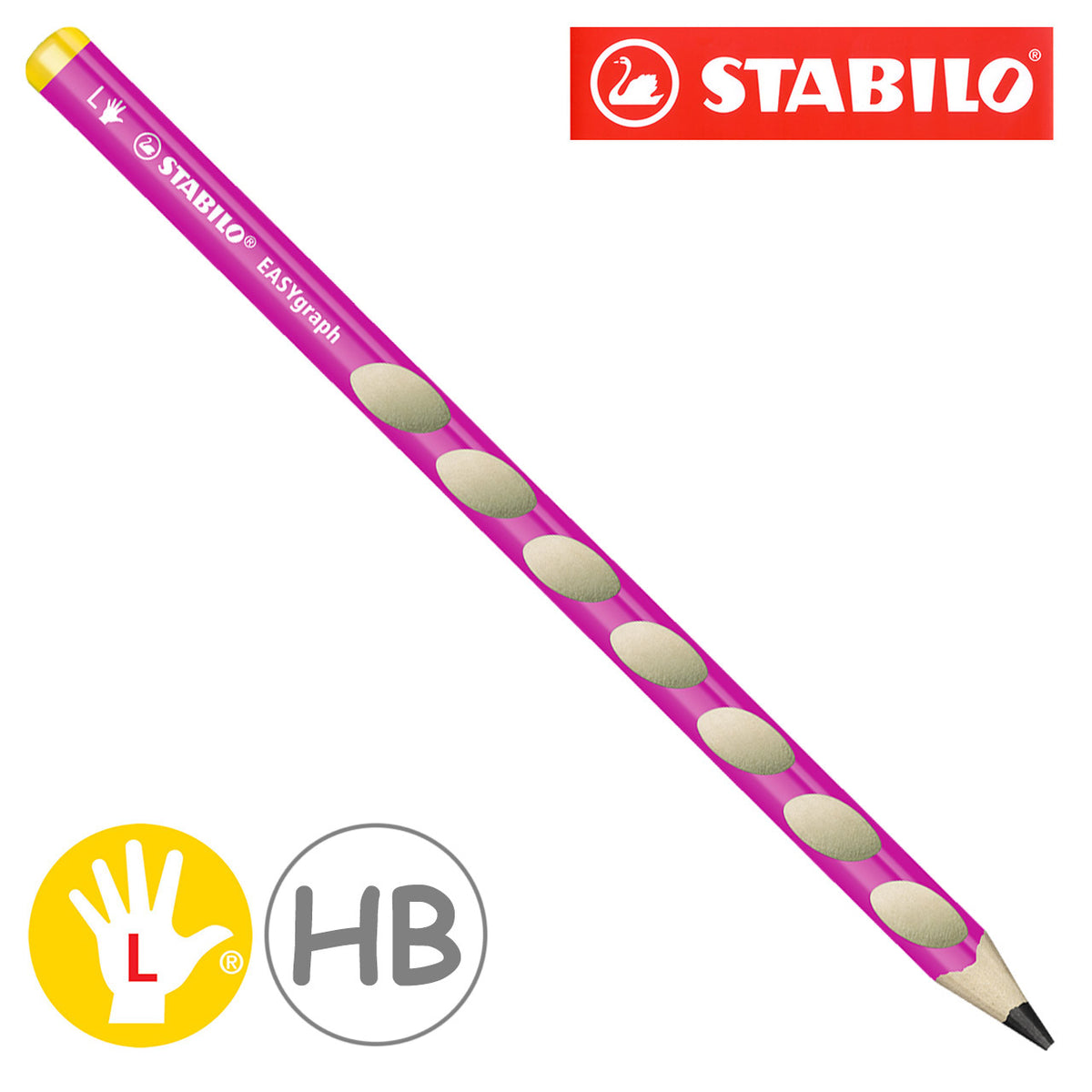 Stabilo-easy-graph-Bleistift-HB-Linkshaender-pink-lafueliki