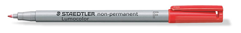 Staedtler-Lumocolor-non-permanent-Folienstift-F-rot-offen