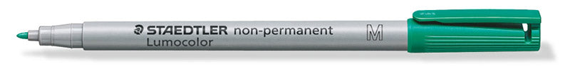 Staedtler-Lumocolor-non-permanent-Folienstift-M-gruen-offen