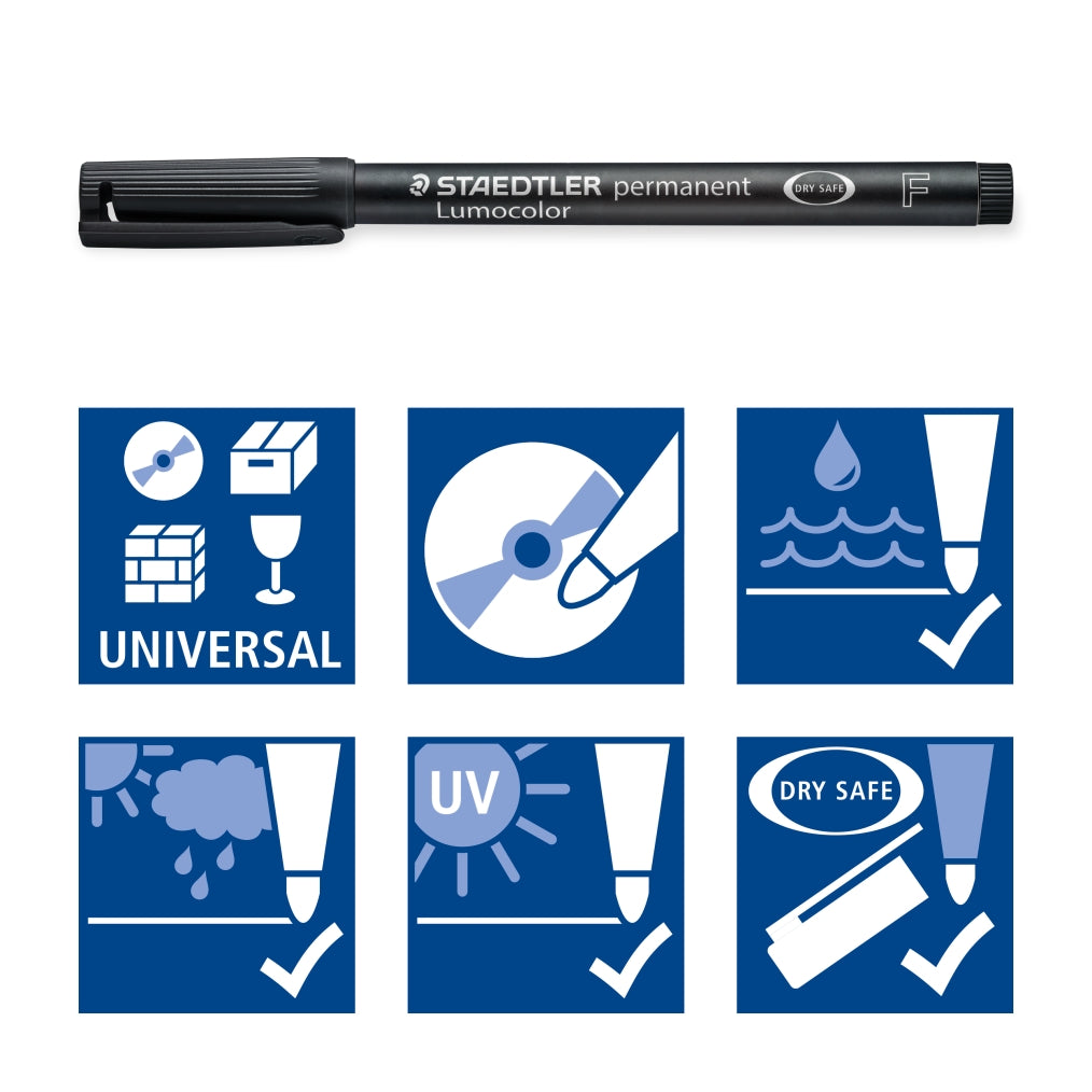 Staedtler-Lumocolor-permanentmarkerFolienstift-F