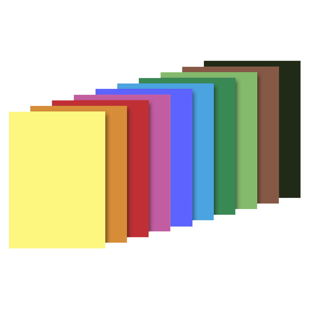 Staufen Fotokarton A4 · Block · 10 Farben · 300 g/m²