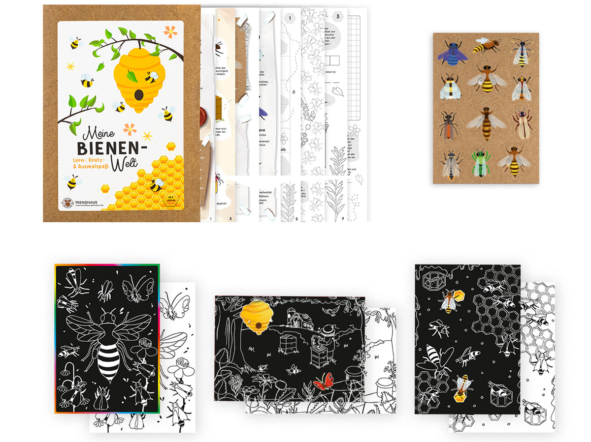 Trendhaus-Activityheft-Meine-Bienenwelt-956668-Lernheft-Kratzheft-Ausmalspass-kaufen-lafueliki