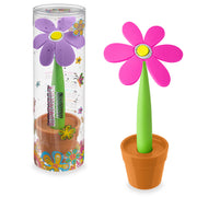 Trendhaus Kugelschreiber Blume · mit Blumentopf