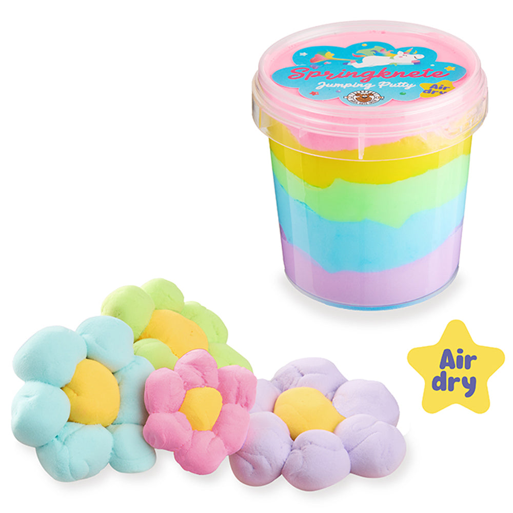 Trendhaus Springknete Mix & Play · Regenbogen · Pastellfarben