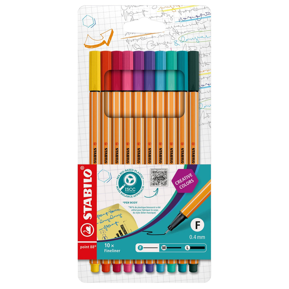 STABILO Point 88 · Premium Fineliner · 10er Set · Sonderfarben